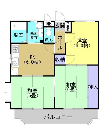 リバーサイド末吉の物件間取画像